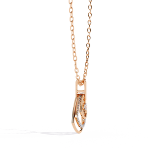 สร้อยคอจี้เพชรทรงกลมทองคำแท้ 14K ดีไซน์แฟชั่น สำหรับผู้หญิง ของขวัญสำหรับงานปาร์ตี้ - Product Image 4