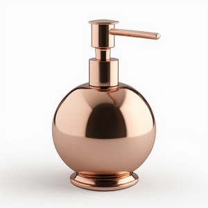 Luxury Architectural Brass Soap Dispenser Crafted For Premium Hospitality <b>Bathrooms</b> Offering Refined Style And Long Lasting - Product Image 3
