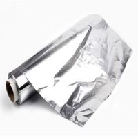 Feuille de papier d'aluminium de qualité supérieure pour usage domestique, revêtement doux, qualité alimentaire, alliage 1050, marque BK, épaisseur 0,0065 mm, 32 g/m²