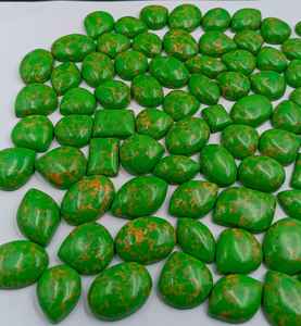 Jaspe Verde Natural, Corte Cojín y Corte Pera, Piedra Preciosa Suelta al por Mayor, Piedra Pulida a Granel para Fabricación de Joyas, Proveedor - Product Image 5