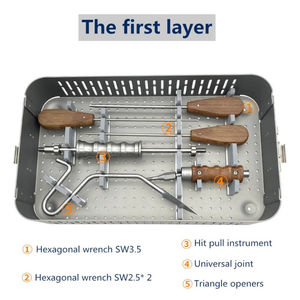 Kit de clavos intramedulares de bloqueo automático manual de acero inoxidable al por mayor para húmero, instrumentos quirúrgicos ortopédicos - Product Image 2