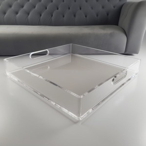 Plateau de rangement en acrylique écologique, plateau en plastique non toxique de qualité alimentaire pour usage domestique et commercial - Product Image 1