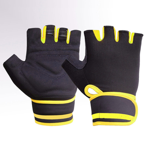 Gants de fitness demi-doigts respirants en néoprène avec fermeture à lacets, antidérapants, avec support de poignet, unisexes, pour la gym, l'entraînement et le sport - Product Image 3