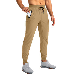 Custom Printing High Quality Men's <b>Pants</b> Fleece <b>Lined</b> with Mid Waist Elastic Closure Solid Fitness Training Sport Men's Trousers - Product Image 2