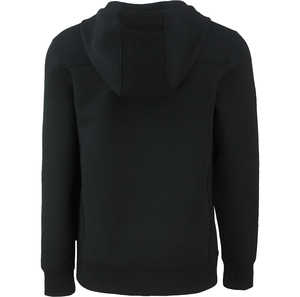 Sweat-shirt à capuche pour homme, gris, avec empiècements noirs, en polaire décontracté, avec poches zippées, coupe classique, pour l'automne, prix d'usine avantageux - Product Image 4