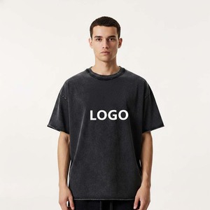 T-shirt streetwear été personnalisé 250 g/m² 100 % coton, coupe oversize, logo brodé - Product Image 3