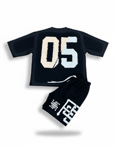 Conjunto de dos piezas de verano para hombre, camiseta de manga corta y pantalones cortos, conjunto cómodo de ropa urbana con logo impreso personalizado. - Product Image 6