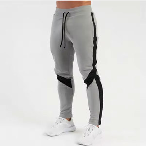 Mens Winter Sportswear Casual Embroidered Fleece Lining Joggers 100% Cotton Canvas Waterproof Breathable Drawstring Closure - Product Image 1