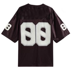 Camiseta de fútbol americano corta sublimada de gran tamaño personalizada, camiseta de fútbol americano Retro clásica de retazos - Product Image 2