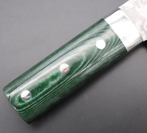 Custom Handmade Ambidextrous Chef Cleaver Damascus Steel Micarta Handle Leather Sheath Dishwasher Safe Extra <b>Sharp</b> Modern Design - Product Image 3