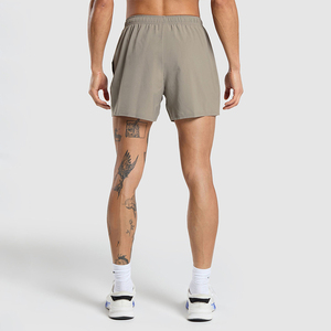 Shorts de sport pour hommes en polyester respirant à taille élastique de 5 pouces, décontractés, anti-humidité, pour la course à pied et le fitness - Product Image 5