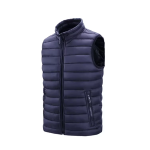 Gilet matelassé d'hiver imperméable tricoté de haute qualité, à capuche, sans manches, pour homme - Product Image 5