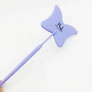 Purple Powder Coated Color Customized Butterfly Shape Stainless Steel Eyelash Extension <b>Mirror</b> - Product Image 2