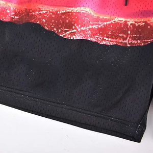 Short de bain dégradé pour homme, imprimé par sublimation, séchage rapide, cordon de serrage, décontracté, longueur courte, taille mi-haute, 100 % polyester - Product Image 6