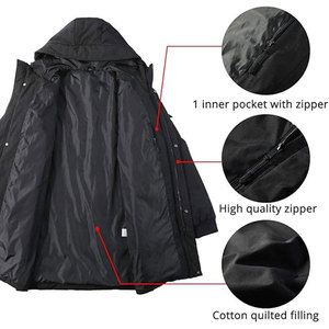 Men’s Winter Parka Long Hooded Puffer Jacket Water-Repellent Windproof Thick Insulated Padded <b>Coat</b> for Cold Weather Outdoor Wear - Product Image 5