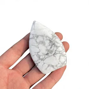 Cristal de Howlite Natural en Forma de Llama de 3 Pulgadas, Gema Blanca Pulida en Forma de Lágrima, Tallada a Mano, Decoración Feng Shui para el Hogar, Cristal para Meditación - Product Image 6