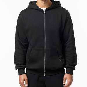 Nouvel ensemble de survêtement pour homme : sweat à capuche noir coupe décontractée et pantalon de jogging droit en coton respirant - Product Image 2