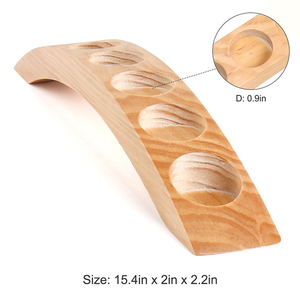 Portavelas de Madera Real para Velas de Té, Capacidad para 7 Velas de Té/Velas LED, Candelabro Decorativo para el Hogar, Comedor y Fiestas - Product Image 3