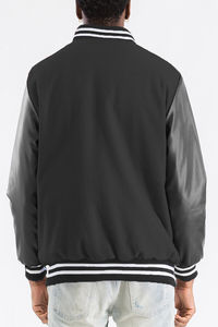 Stylish Fashionable <b>Men</b> Raglan Long Sleeve Casual Varsity <b>Jacket</b> High Quality Cotton Bomber Baseball Plus Size <b>Men's</b> - Product Image 3