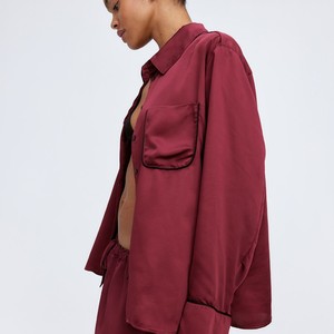 Peignoirs de détente en satin 100 % coton respirant pour femme, colorés, imprimés sur mesure, à manches longues, pleine longueur, épais, pour femme - Product Image 3