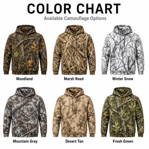 Sudadera con Capucha de Camuflaje para Hombre, Ropa de Caza de Invierno, Chaqueta Transpirable de Poliéster - Product Image 4