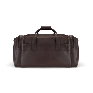 Sac de voyage en cuir de luxe marron, polyester durable, fermeture éclair, multi-poches, sac de week-end, bagage d'affaires, sac de sport, sac de gym - Product Image 2