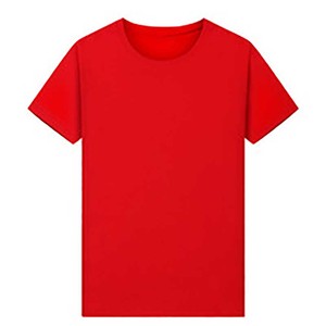 เสื้อยืดคอกลมผ้าฝ้ายแท้ พิมพ์ลายปักโลโก้ OEM ตามสั่ง เสื้อโฆษณา เสื้อยืดทรงหลวม เสื้อทีม - Product Image 1