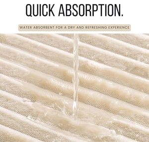 Tapis de sol personnalisé en velours côtelé rayé, super absorbant, antidérapant, en mousse à mémoire de forme, pour salle de bain et cuisine - Product Image 2