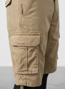 กางเกงขาสั้นคาร์โก้ผู้ชายสำหรับฤดูร้อน กางเกงขาสั้นคาร์โก้ลำลองสไตล์ไฮสตรีทเหนือเข่า ผ้าฝ้าย กางเกงซาฟารีขาสั้นสำหรับผู้ชาย - Product Image 4