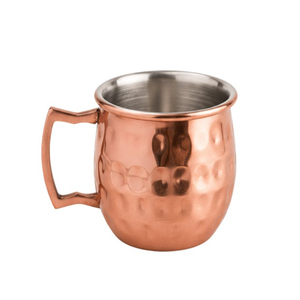 Custom Logo Hammered Moscow Mule Copper <b>Mugs</b> Set Pure Copper Cocktail Cups with <b>Gold</b> Brass Handle for Bar & Wedding Gifts - Product Image 3