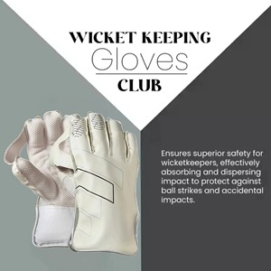 Gants de gardien de but de cricket personnalisés, légers, en cuir PU, avec une adhérence accrue, respirants, durables, protection des doigts - Product Image 2