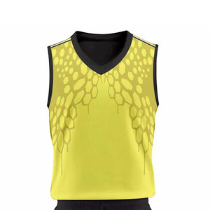 Chaleco Deportivo Unisex Amarillo sin Mangas, Cuello Redondo, Secado Rápido, Poliéster, para Adultos, Todas las Temporadas, Corte Regular, Estilo Pullover - Product Image 4