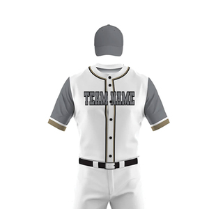 Uniforme de Béisbol Personalizado con Logotipo para Hombre, Nuevo Diseño, Uniforme de Béisbol de Buena Calidad en Color Sólido con Servicio OEM - Product Image 5