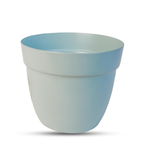 Ensemble de 2 jardinières en métal bleu clair avec supports en fer, élégantes jardinières surélevées pour la décoration de jardin intérieur moderne - Product Image 4