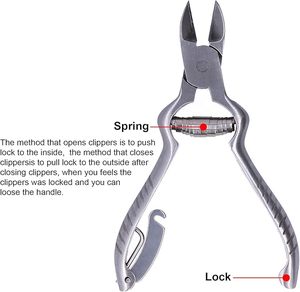 Cortauñas de Acero Inoxidable para Manicura con Abertura de Mandíbula Ancha y Cuchilla Curva - Precio Bajo - Product Image 3