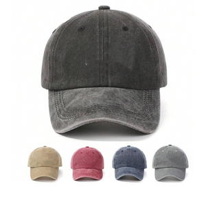 หมวกเบสบอลผ้าฝ้ายวินเทจปักโลโก้ตามสั่ง ทรงไม่แข็งแบบ Dad Hat  สำหรับงานปัก/พิมพ์ลายตามสั่ง - Product Image 2