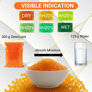 ซิลิกาเจลสีส้ม 2 กก. เม็ดดูดความชื้นพร้อมสารบ่งชี้สี ดูดซับความชื้นสูง สำหรับอุปกรณ์อิเล็กทรอนิกส์ กล้องถ่ายรูป เครื่องประดับ และการจัดเก็บ - Product Image 4