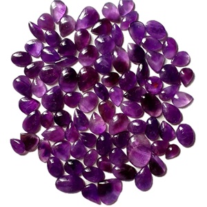 Cabochons d'améthyste de qualité supérieure, pierres précieuses violettes naturelles assorties, pièces de pierres pour la fabrication de bijoux - Product Image 1