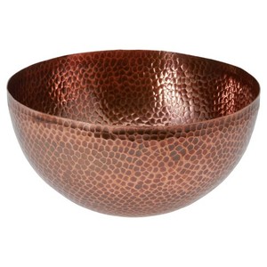 Bol à pédicure en cuivre pur martelé avec finition patinée pour le bien-être et les soins des ongles dans les spas et à domicile. Prix de gros raisonnable. - Product Image 3