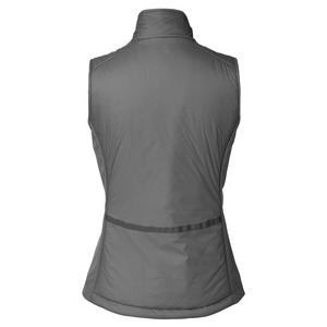 Gilet matelassé sans manches pour femme avec doublure polaire épaisse, fermeture éclair et boutons, manteau d'hiver chaud, vêtement d'extérieur - Product Image 2