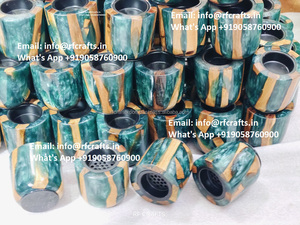 Luxe en gros Mubkhar Bois Résine Bakhoor Brûleur Bakhoor Brûleur Bois pour Mariage Cadeau Brûleur d'encens pour la maison ramadan eid - Product Image 5