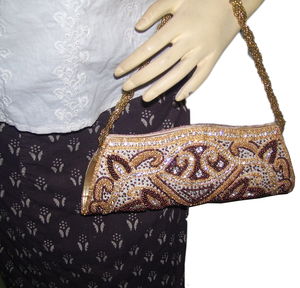 Beaded <b>Clutch</b> Evening Bag With Sparkling Beading For Party <b>Wedding</b> Prom Cocktail Events - Product Image 5