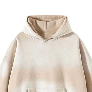 Sweat à capuche pour homme, style délavé à l'acide, en tissu premium délavé, avec poche kangourou, poignets côtelés, confortable, moderne et décontracté - Product Image 2