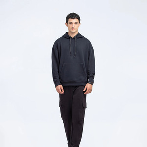 <b>Men</b>’s Premium <b>Pullover</b> Hoodie – Heavyweight Cotton Sweatshirt Unisex Plain Dark Hoodie – Thick Fabric Casual Sweatshirt <b>For</b> <b>Men</b> - Product Image 1