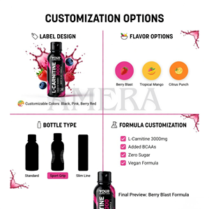 2025 Venta caliente L-Carnitine Liquid Shots Metabólico Energizer Electrolyte Workout Drink para el rendimiento de la nutrición deportiva - Product Image 5