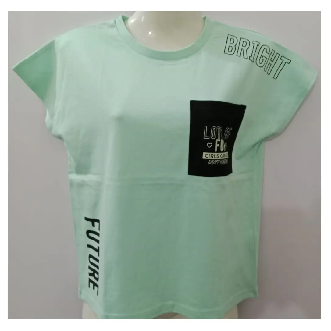 Экспортная качественная супер премиум 100% Хлопковая женская футболка с коротким рукавом от Bangladesh по лучшей фабричной цене