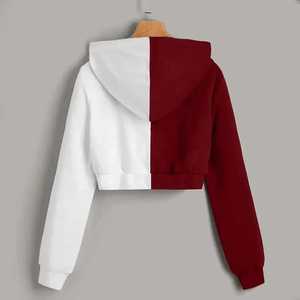T-shirt décontracté à capuche pour femme AQDAS INDUSTRIES, 100 % coton tricoté imprimé, respirant, avec poches, automne/hiver/été - Product Image 2
