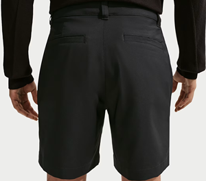 Pantalones Cortos Formales Negros para Hombre con Bolsillos, Cintura Media, Cierre de Cremallera, Tela Antiarrugas - Product Image 2