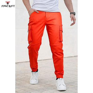 Pantalon de moto en cuir pour homme, style décontracté, imperméable, écologique, poches élastiques - Product Image 2