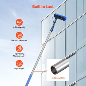 Kit Asta Estensibile per Pulizia Pannelli Solari 30FT con Tubo da 65.6FT e Spazzola Rotante a 180 Gradi, Macchina per Pulizia Pannelli ad Acqua - Product Image 5